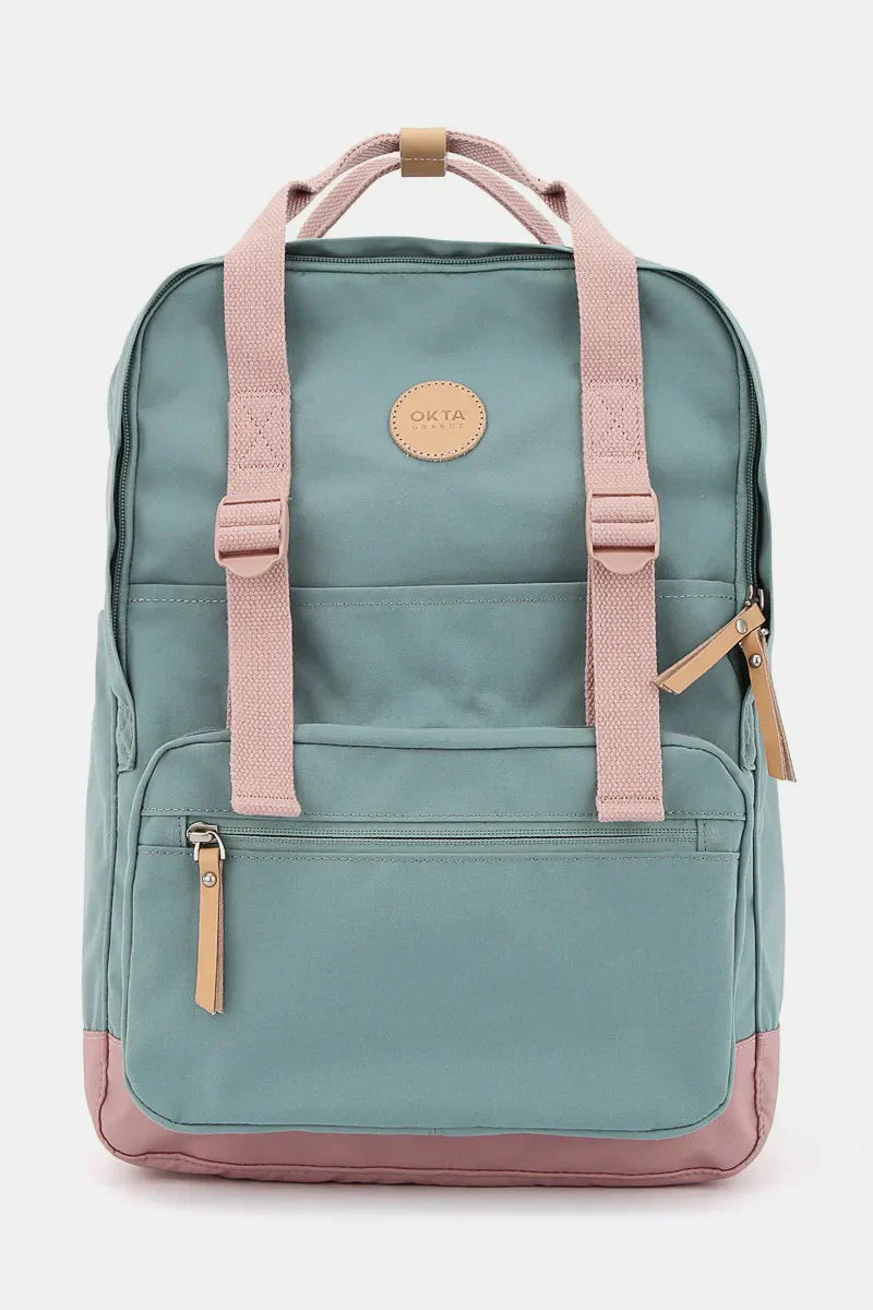 Himawari Waterproof Canvas Backpack With Side Pockets