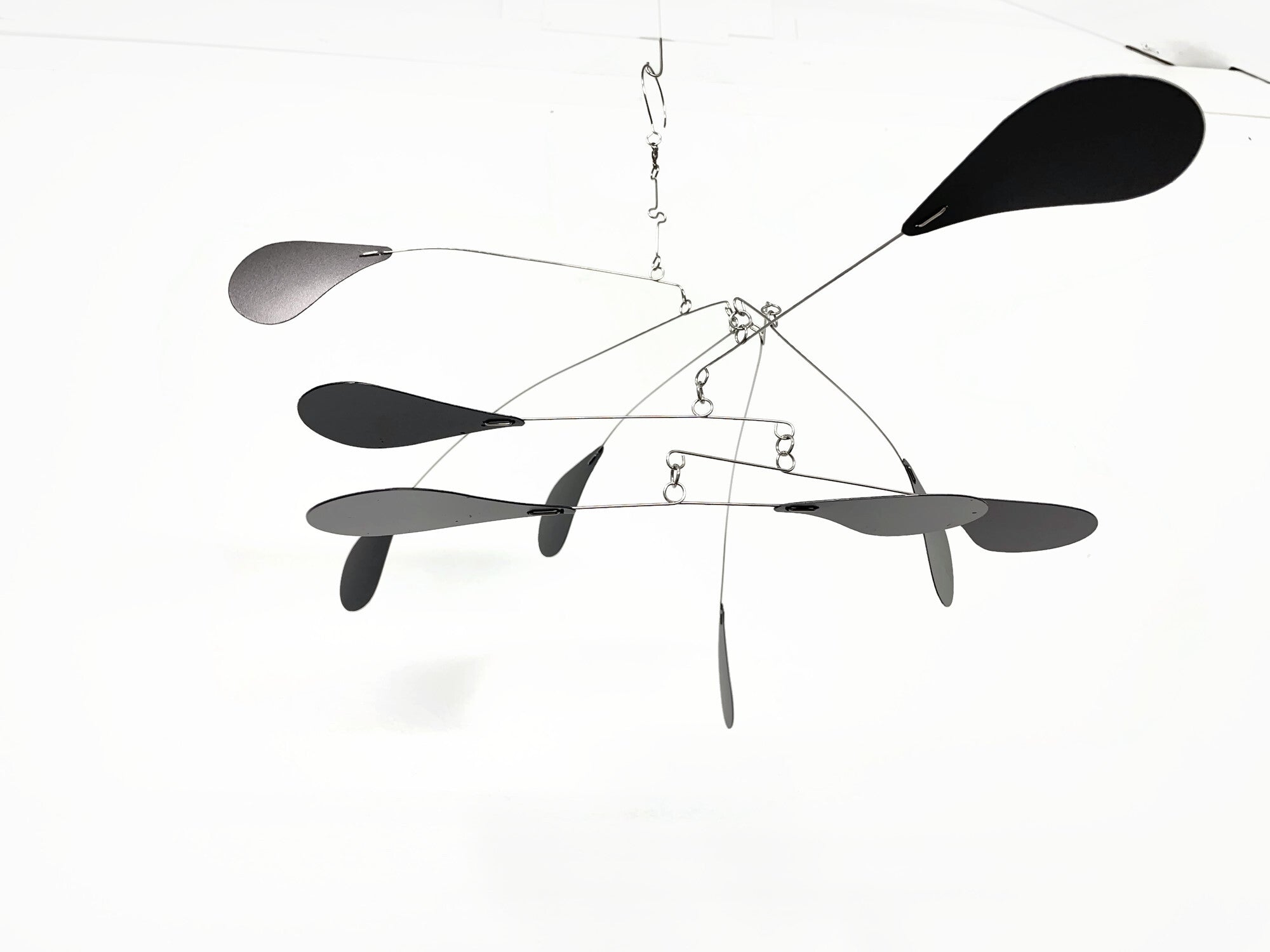 Adult Mobile In Black 25 x 15 Kinetic Hanging Mobile Art