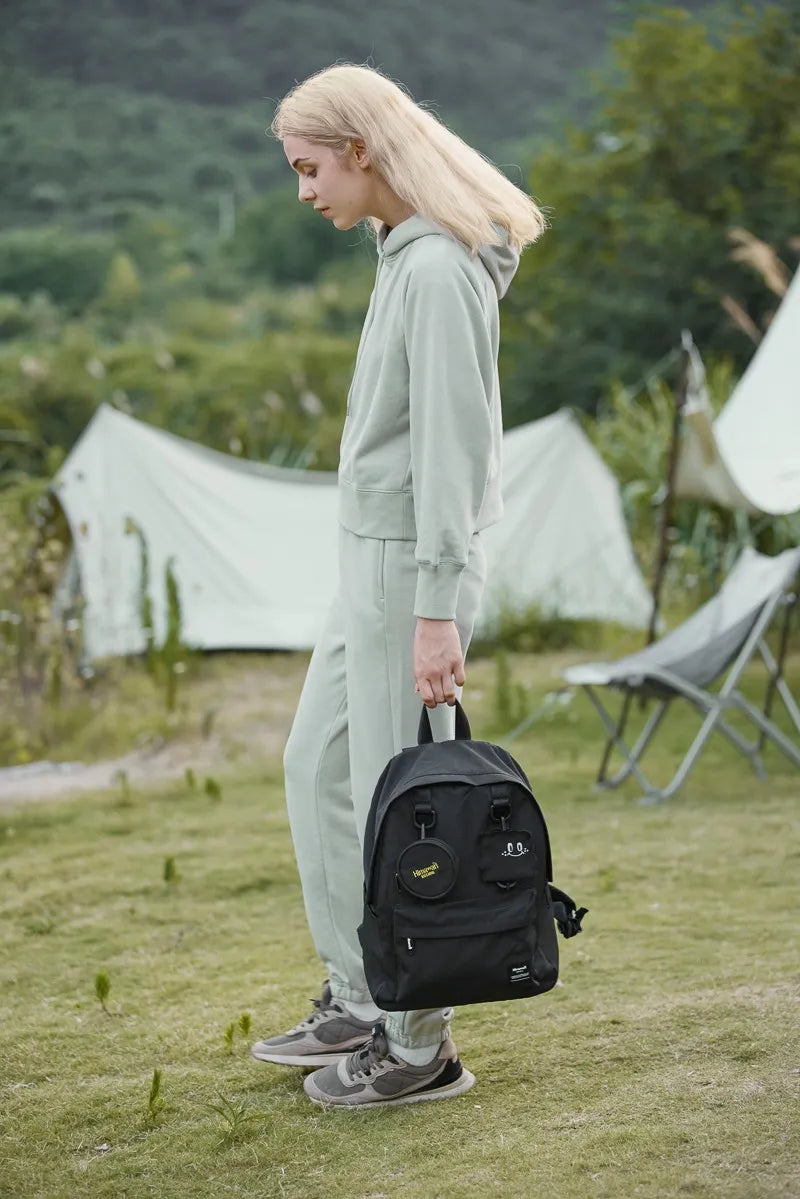 Himawari Waterproof Canvas Backpack Detachable Coin Purse