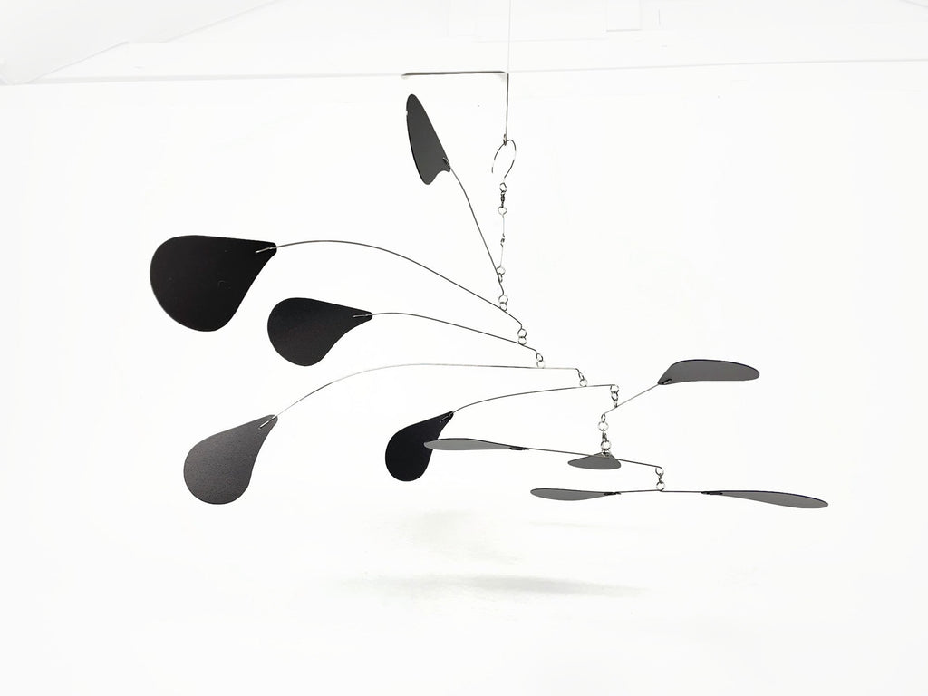 Adult Mobile In Black 25 x 15 Kinetic Hanging Mobile Art