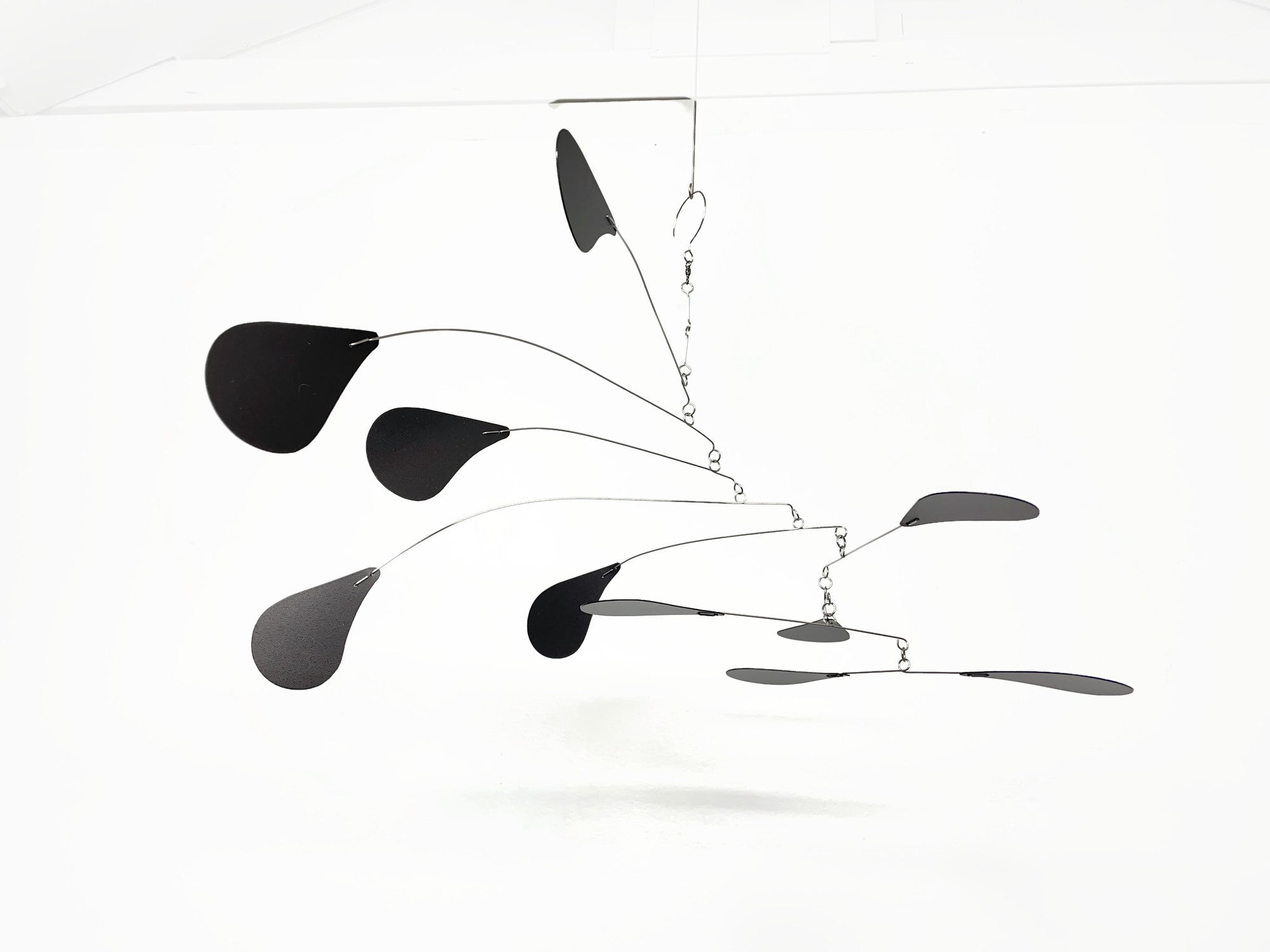 Adult Mobile In Black 25 x 15 Kinetic Hanging Mobile Art