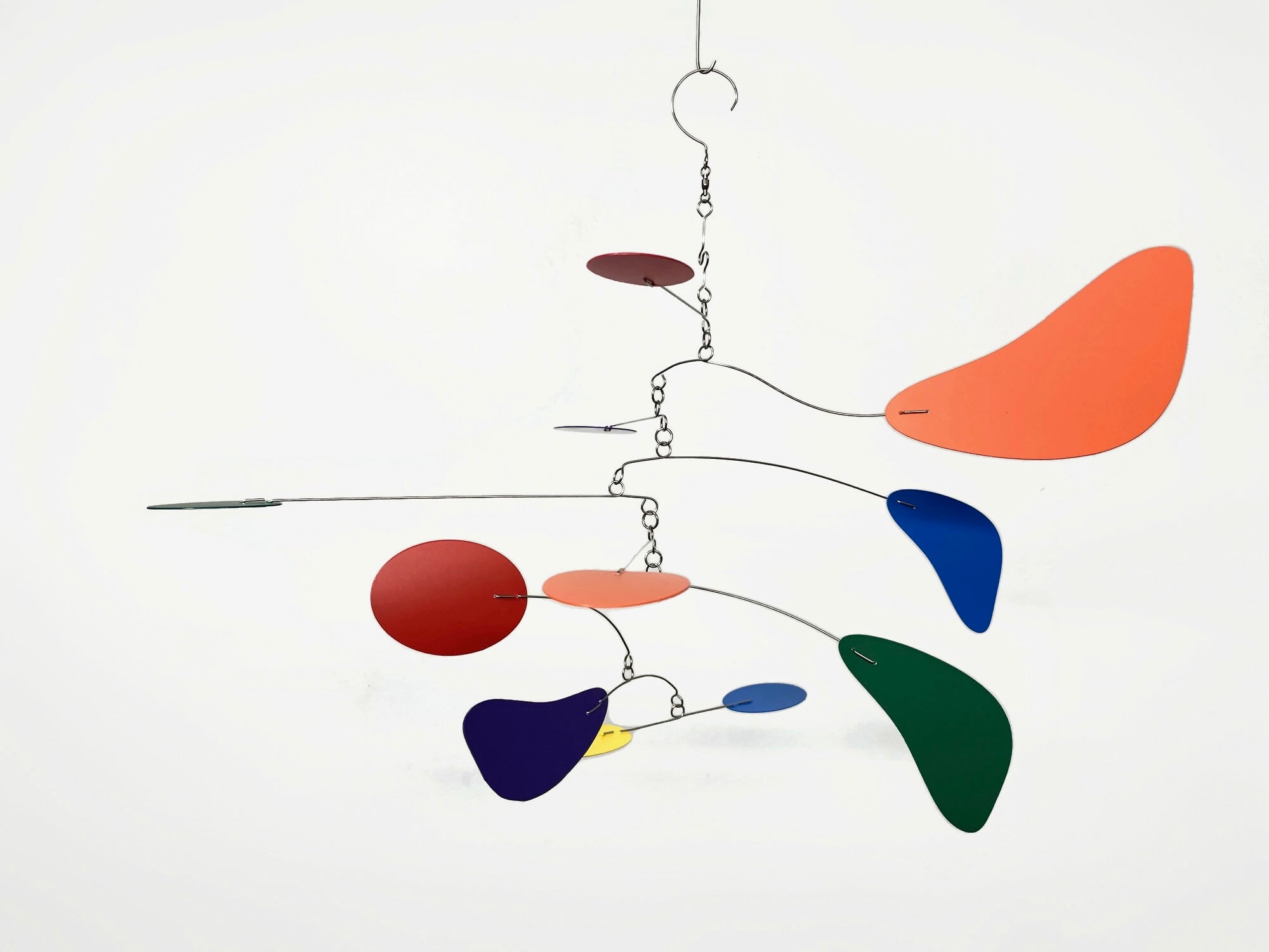 Rainbow Baby Mobile • Mid‑Century Modern Kinetic Art for Nursery - Discovery Style