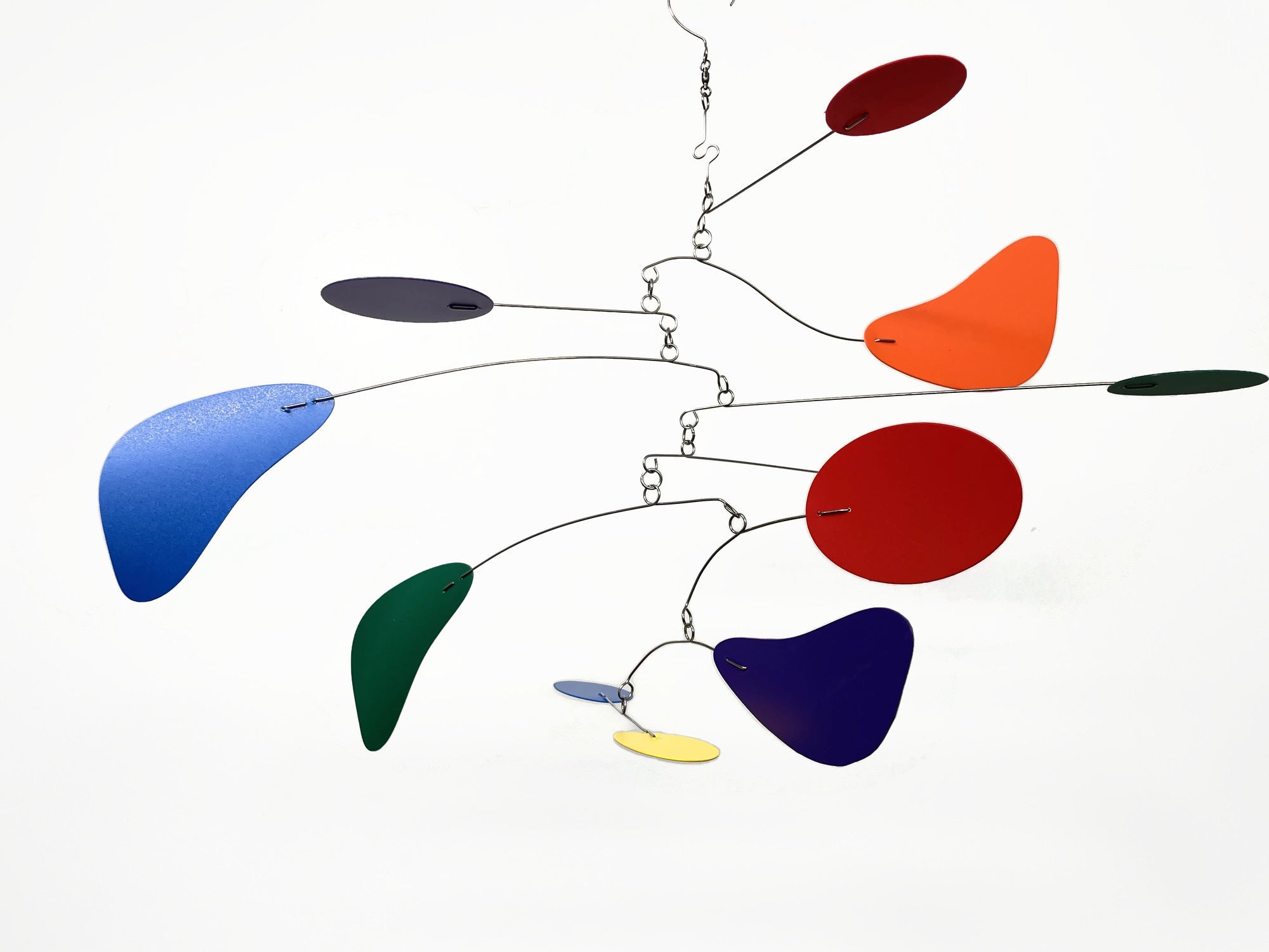 Rainbow Baby Mobile • Mid‑Century Modern Kinetic Art for Nursery - Discovery Style