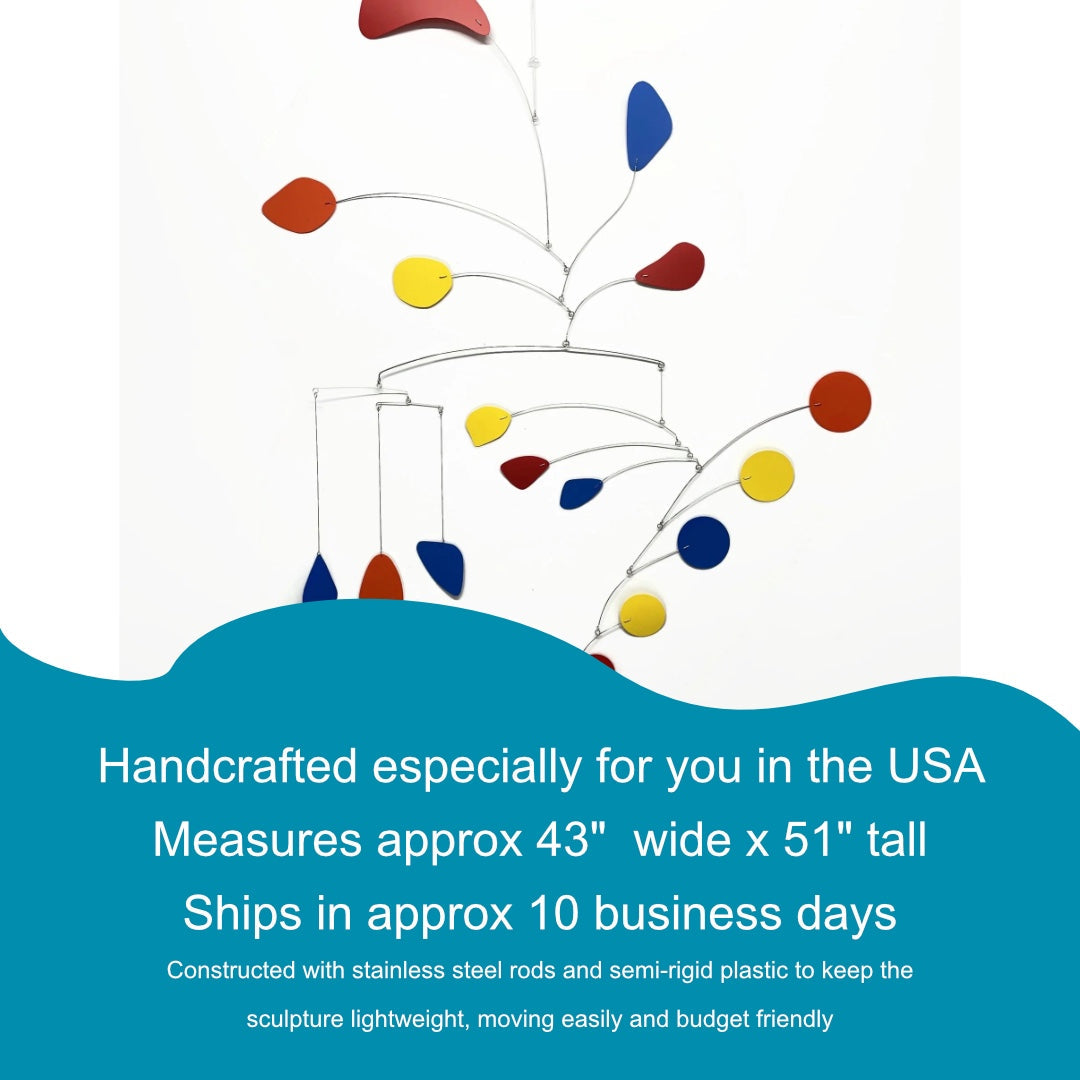 Large Mobile Hudsons Bay 1 Mobile - Primary Colors Mid Century Modern