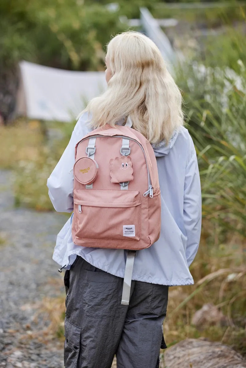 Himawari Waterproof Canvas Backpack Detachable Coin Purse