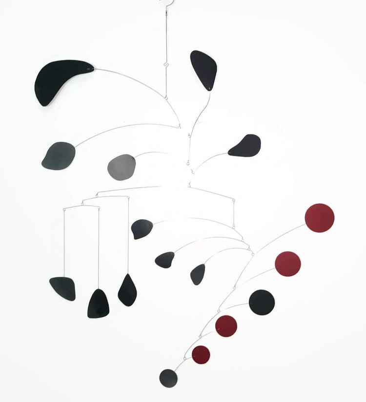 Bay 1 – Black & Red Kinetic Mobile | Mid-Century Modern Art Commissioned for Hudson’s Bay