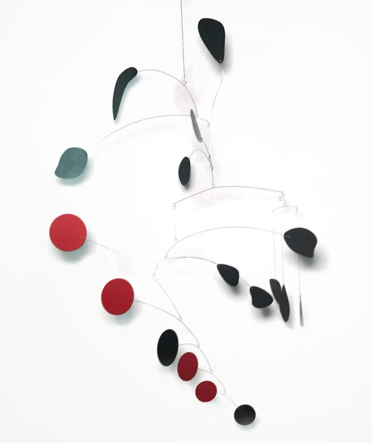 Bay 1 – Black & Red Kinetic Mobile | Mid-Century Modern Art Commissioned for Hudson’s Bay
