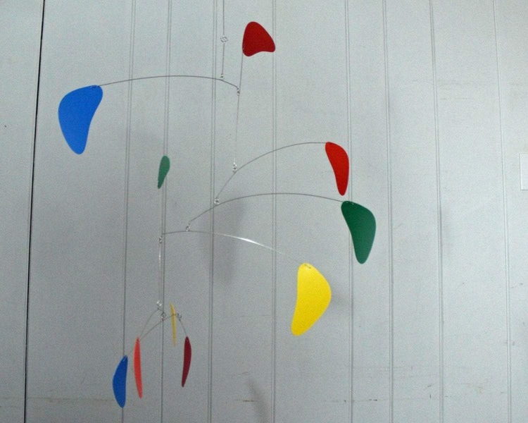 Hanging Mobile Large Sculpture Made in USA in Rang Style Rainbow