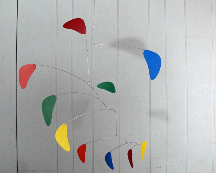 Hanging Mobile Large Sculpture Made in USA in Rang Style Rainbow