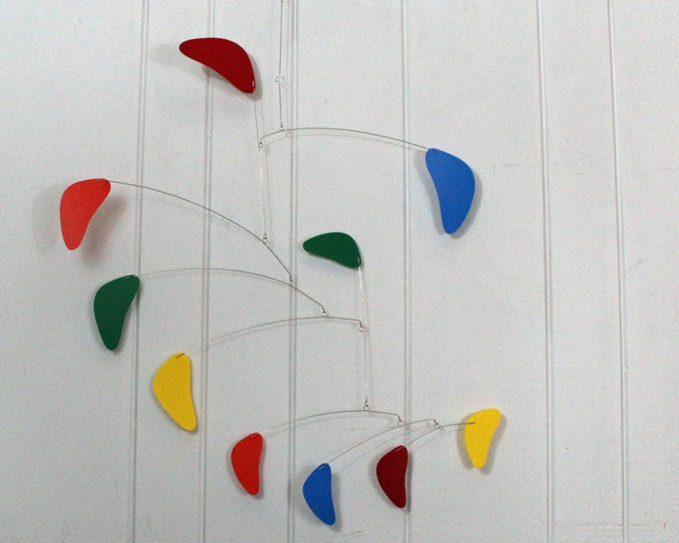 Hanging Mobile Large Sculpture Made in USA in Rang Style Rainbow