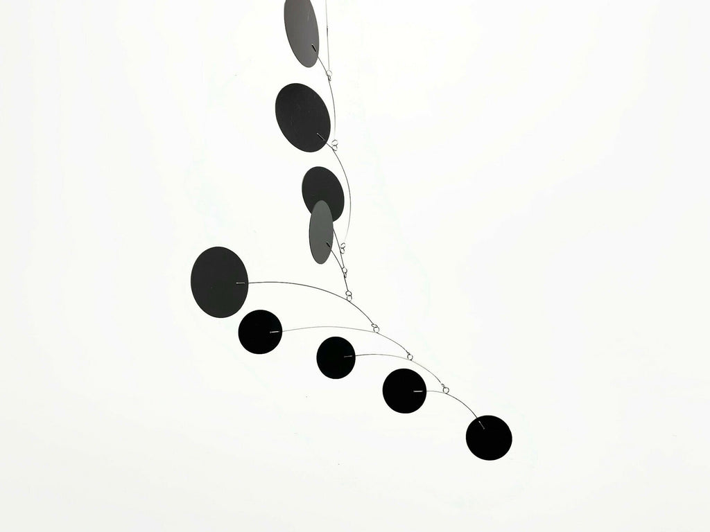 Mobile Art Bubble Wave in Black Mid Century Modern