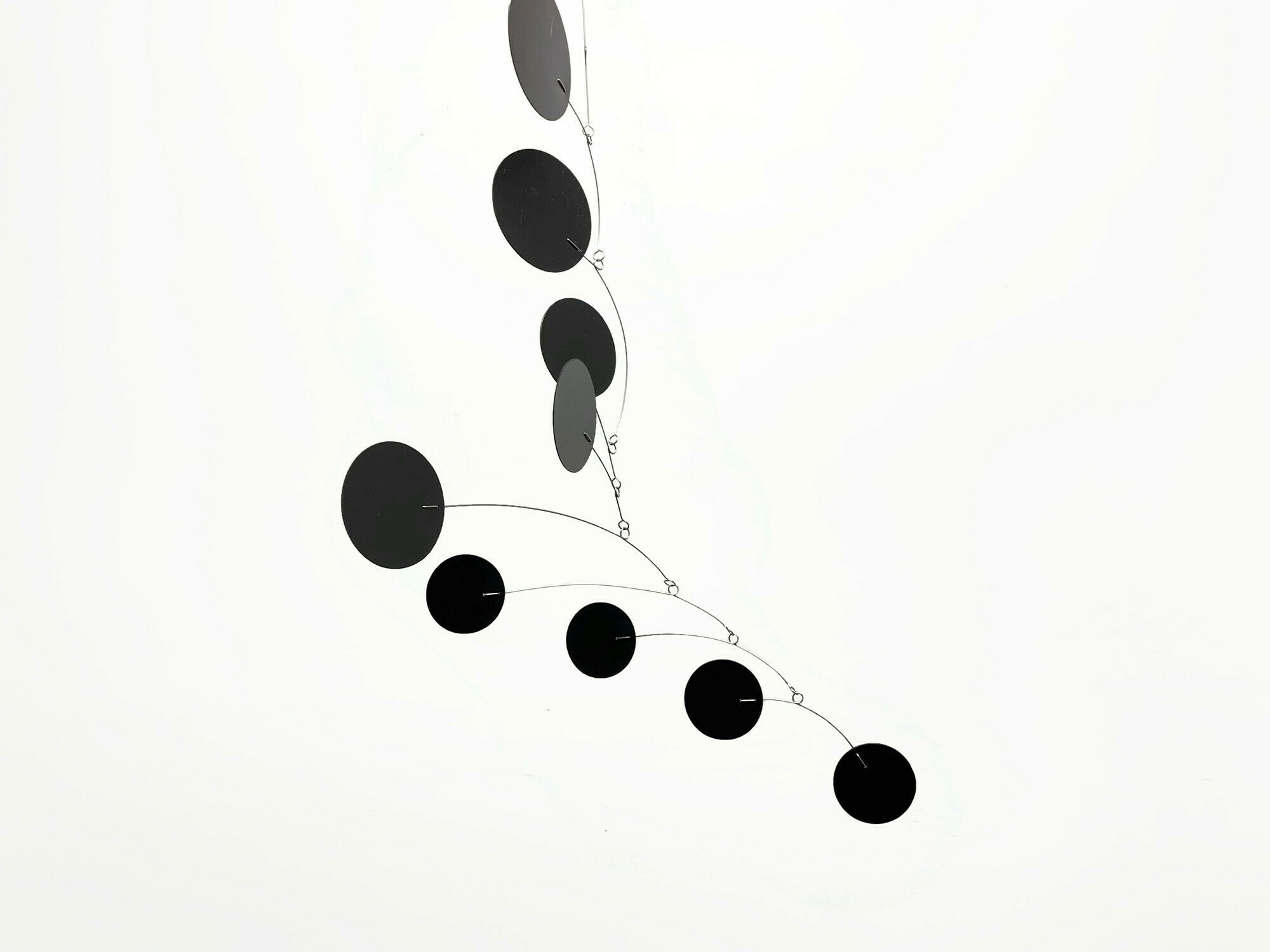 Mobile Art Bubble Wave in Black Mid Century Modern
