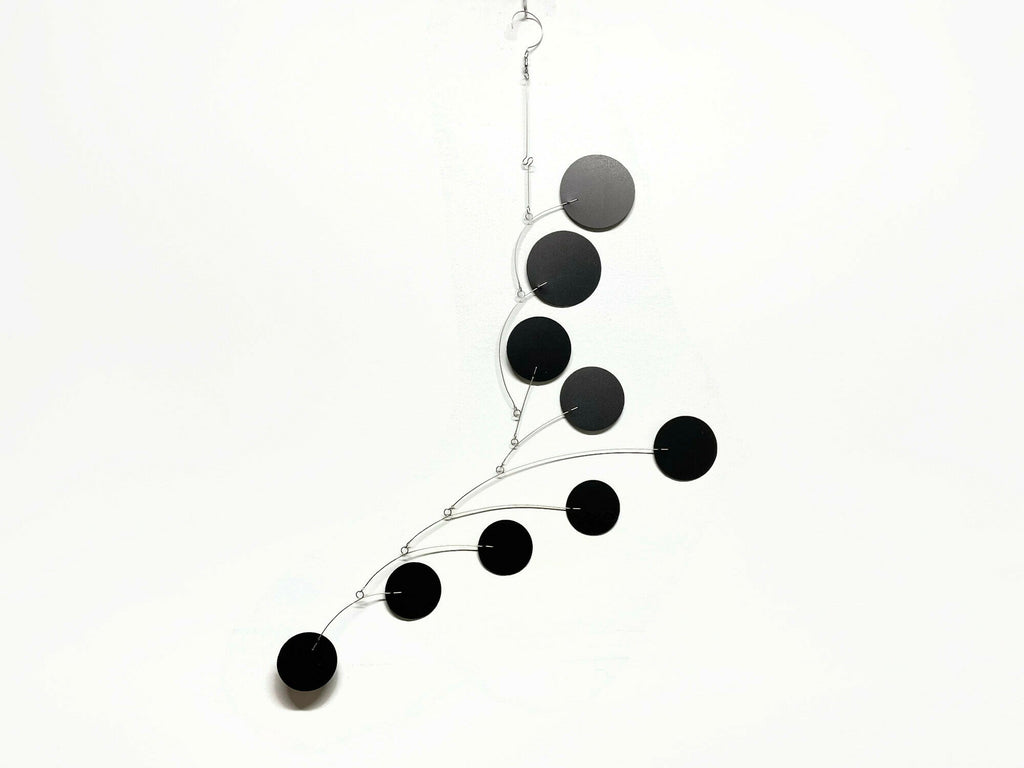 Mobile Art Bubble Wave in Black Mid Century Modern