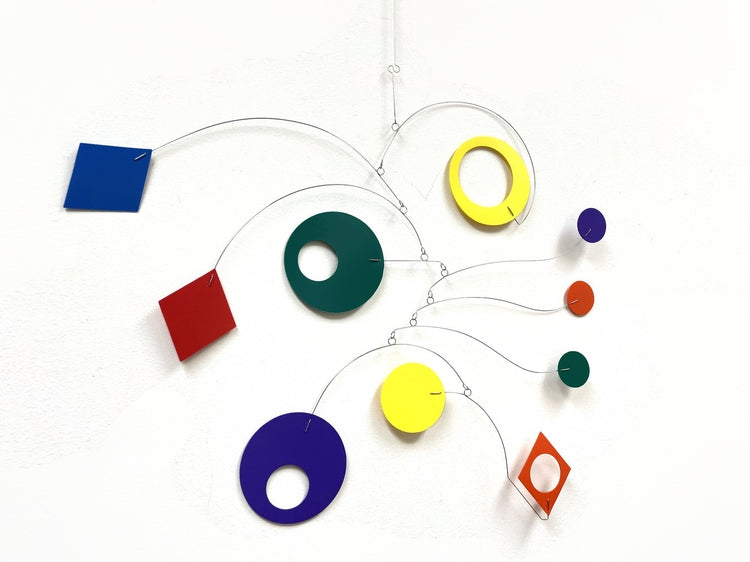 Modern Mobile Baby 25 x 28 Rainbow in Dixon Style Mid Century Modern Nursery Decor