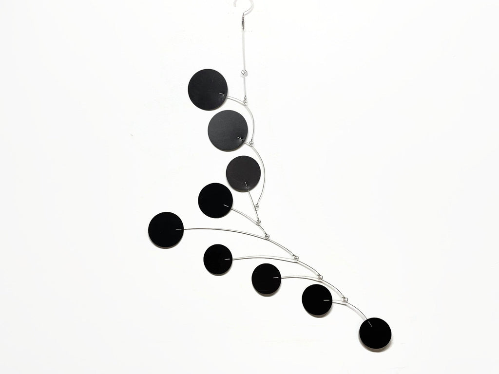 Mobile Art Bubble Wave in Black Mid Century Modern