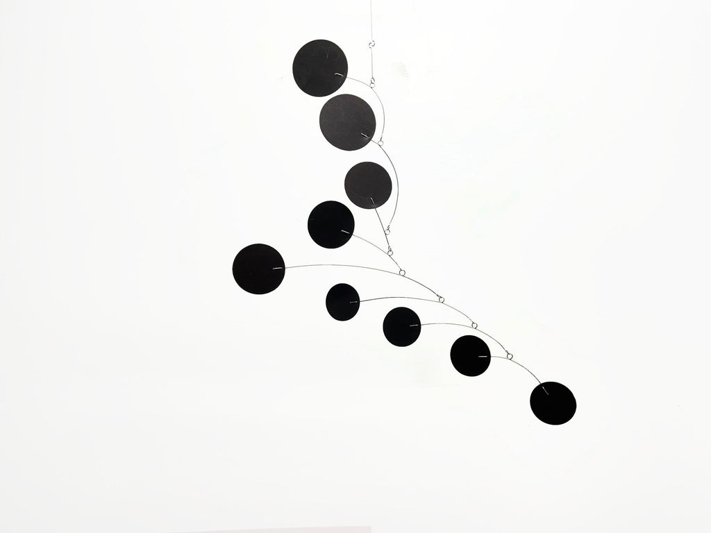 Mobile Art Bubble Wave in Black Mid Century Modern