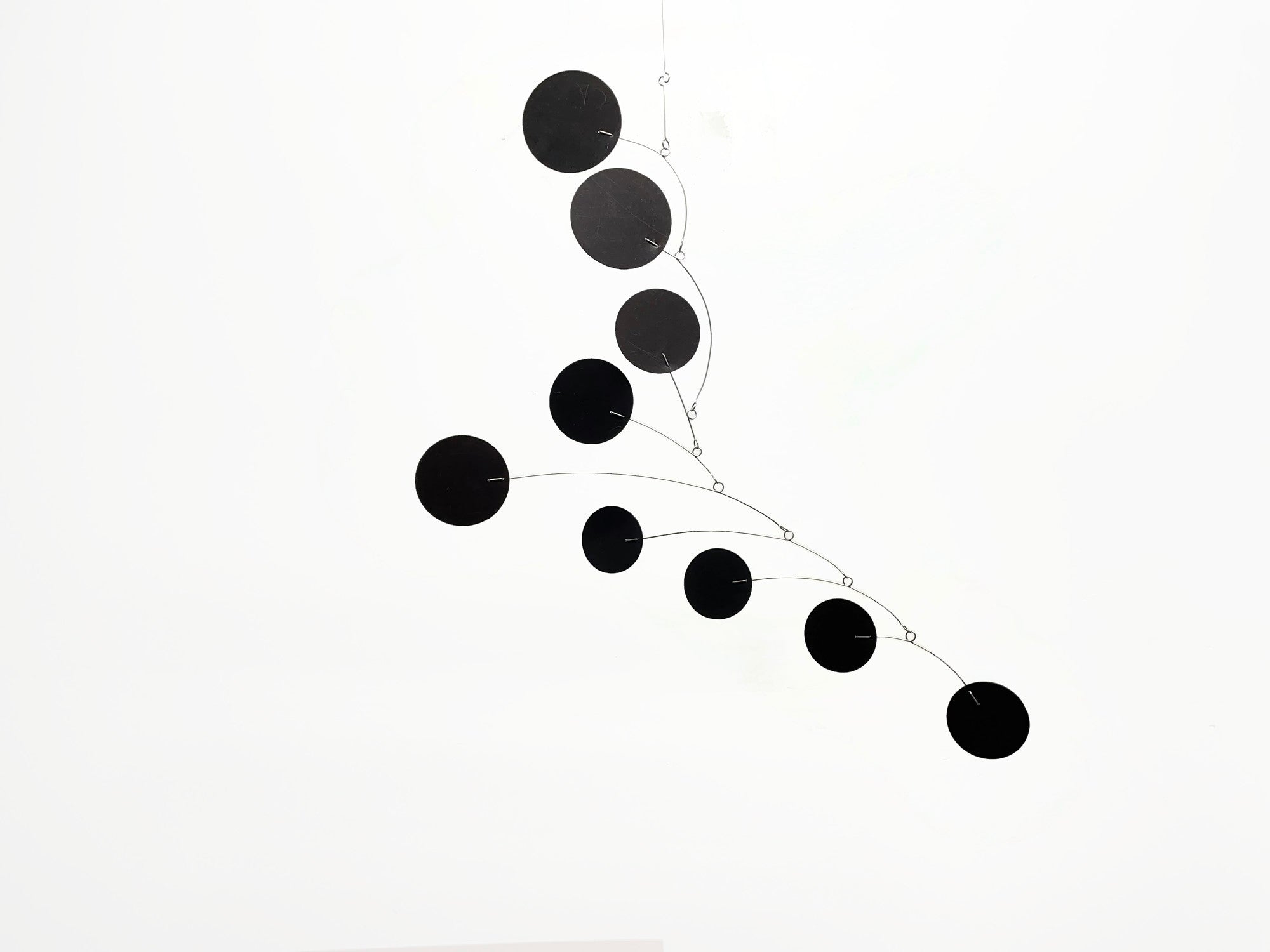Mobile Art Bubble Wave in Black Mid Century Modern