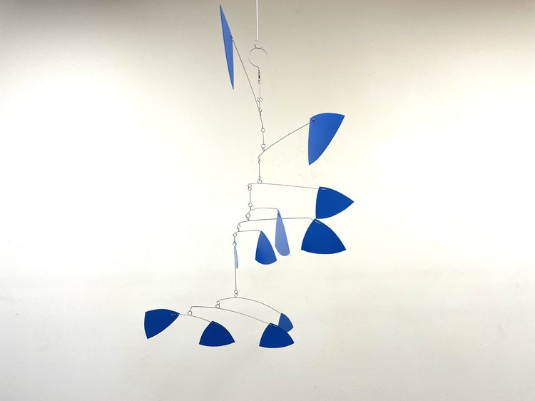 Sculpted Sails Kinetic Mobile – Modern Triangle Style Hanging Art for Office or Sunroom