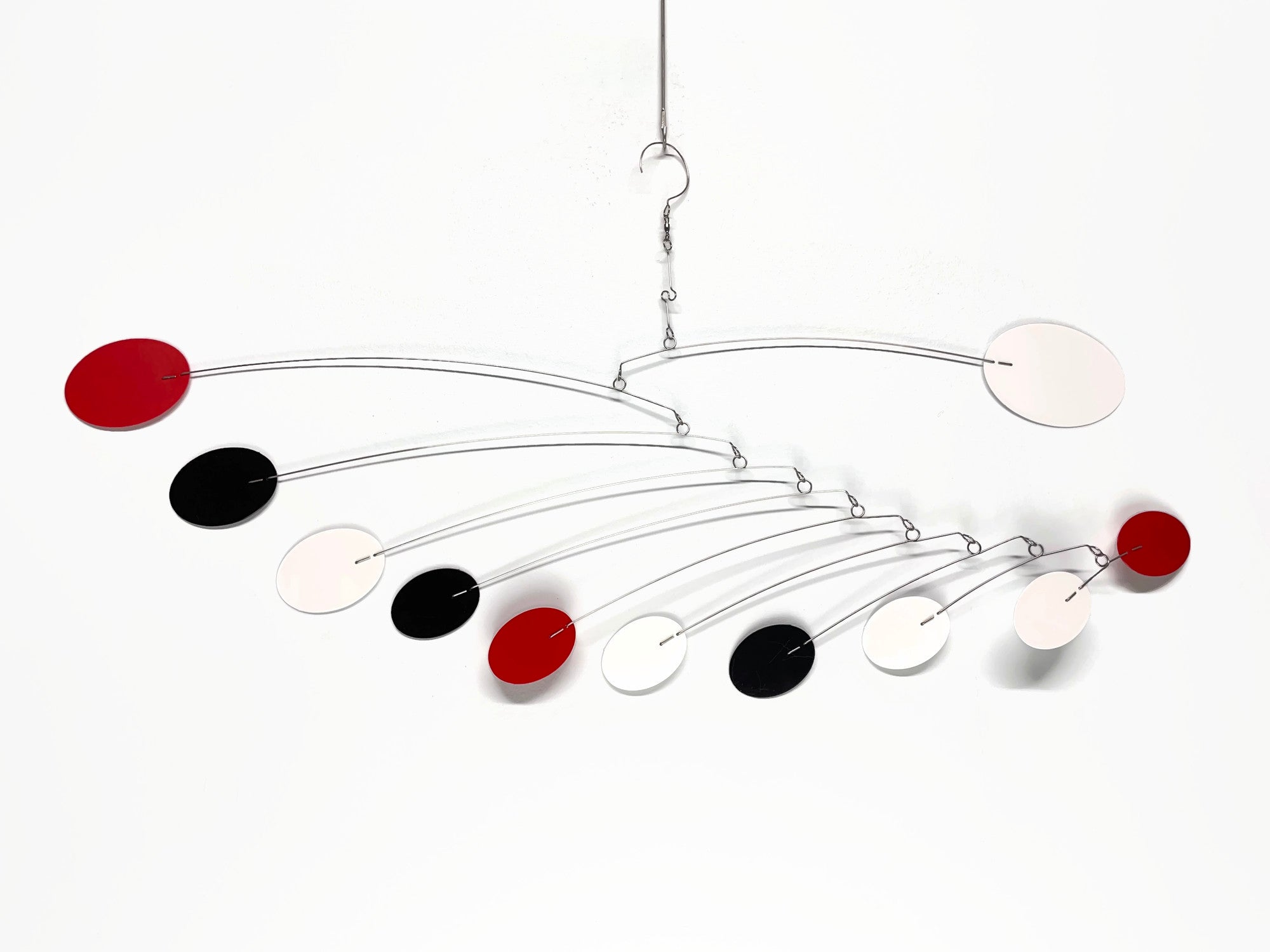 Art Mobile – Black, White & Red | Zen Style Hanging Sculpture