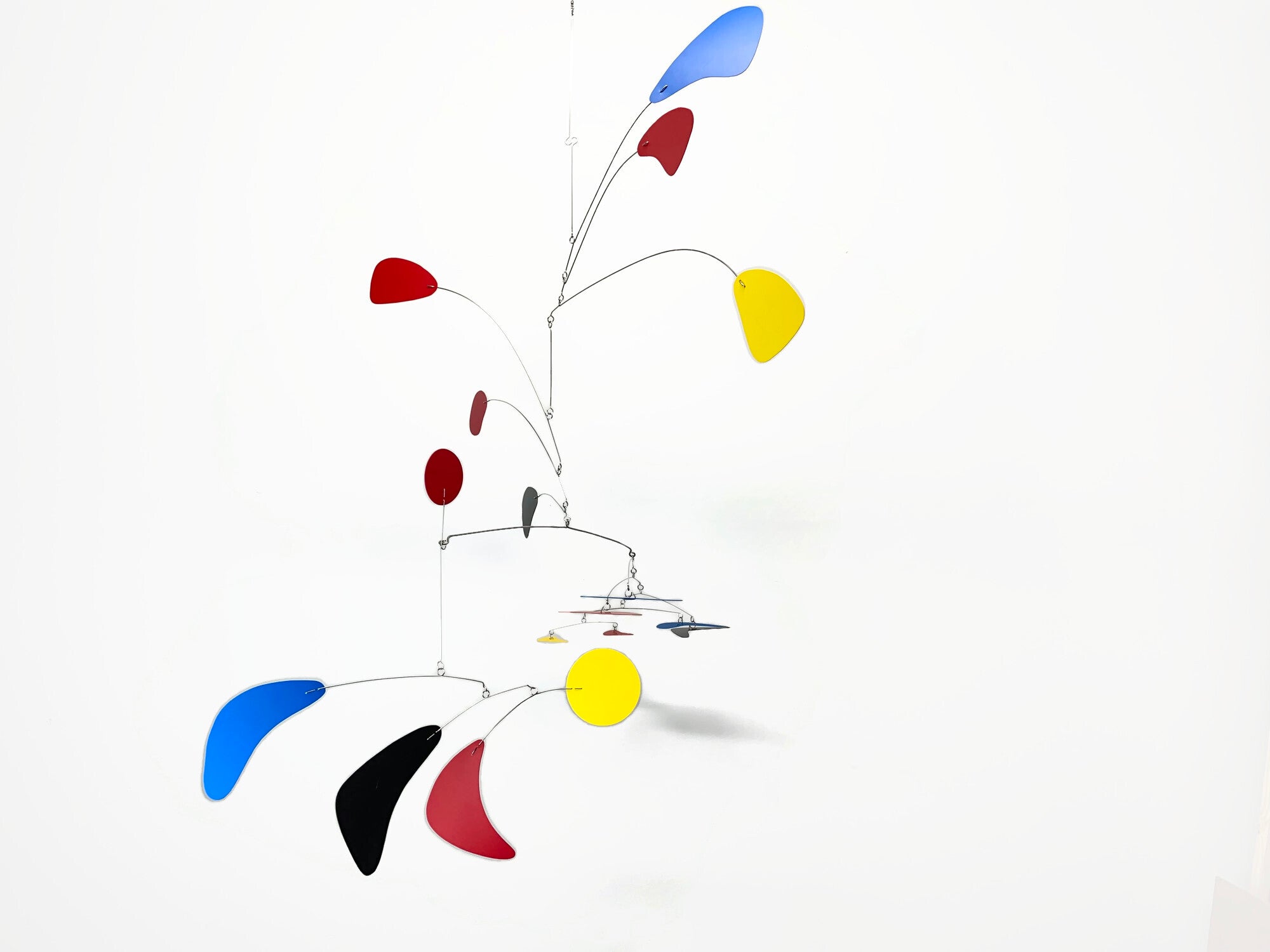 Mobile Large Mid Century Modern in Hudson's Bay 2 Style Kinetic Hanging Sculpture for your Business or Home in mid mod colors