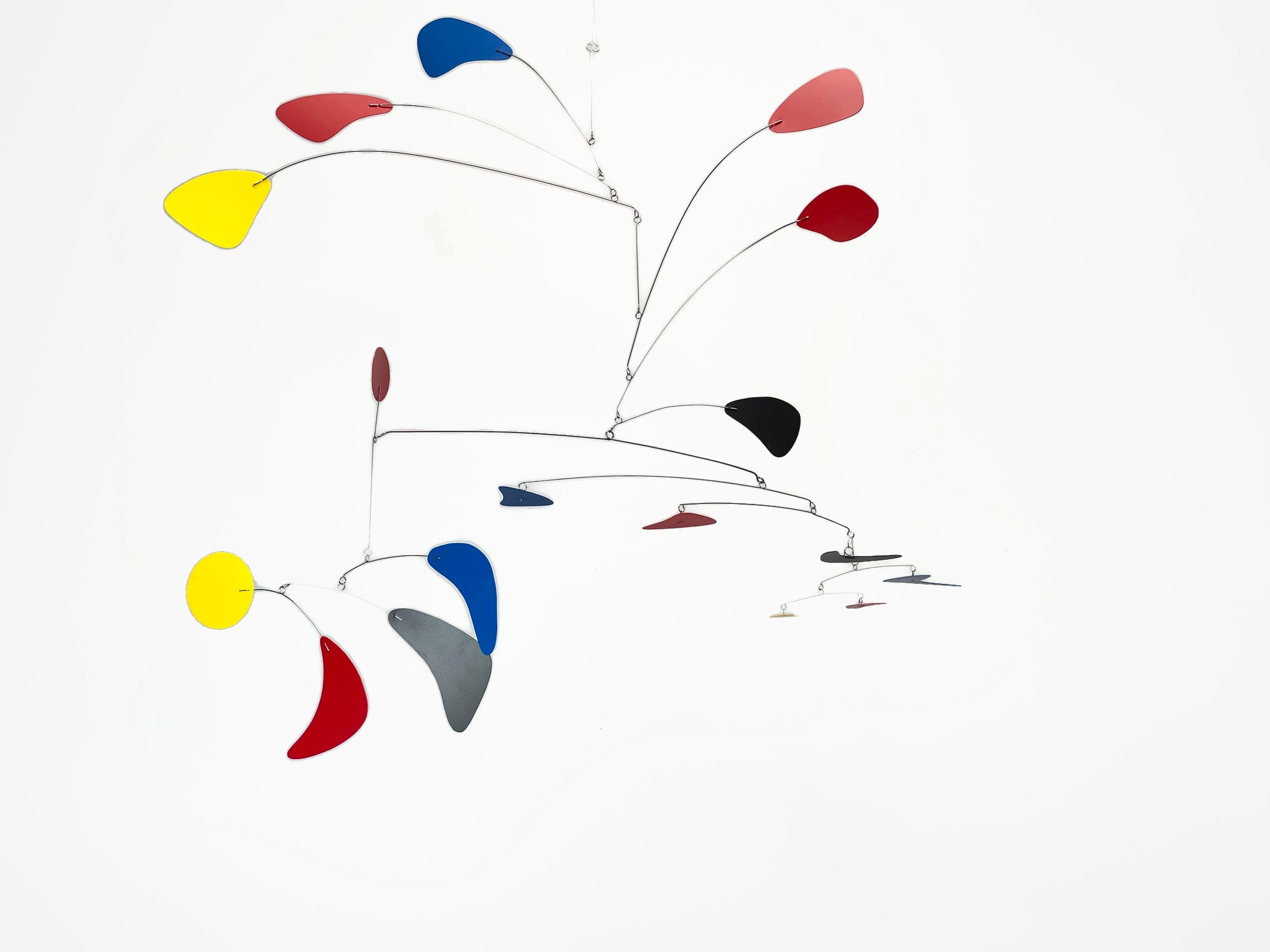 Mobile Large Mid Century Modern in Hudson's Bay 2 Style Kinetic Hanging Sculpture for your Business or Home in mid mod colors