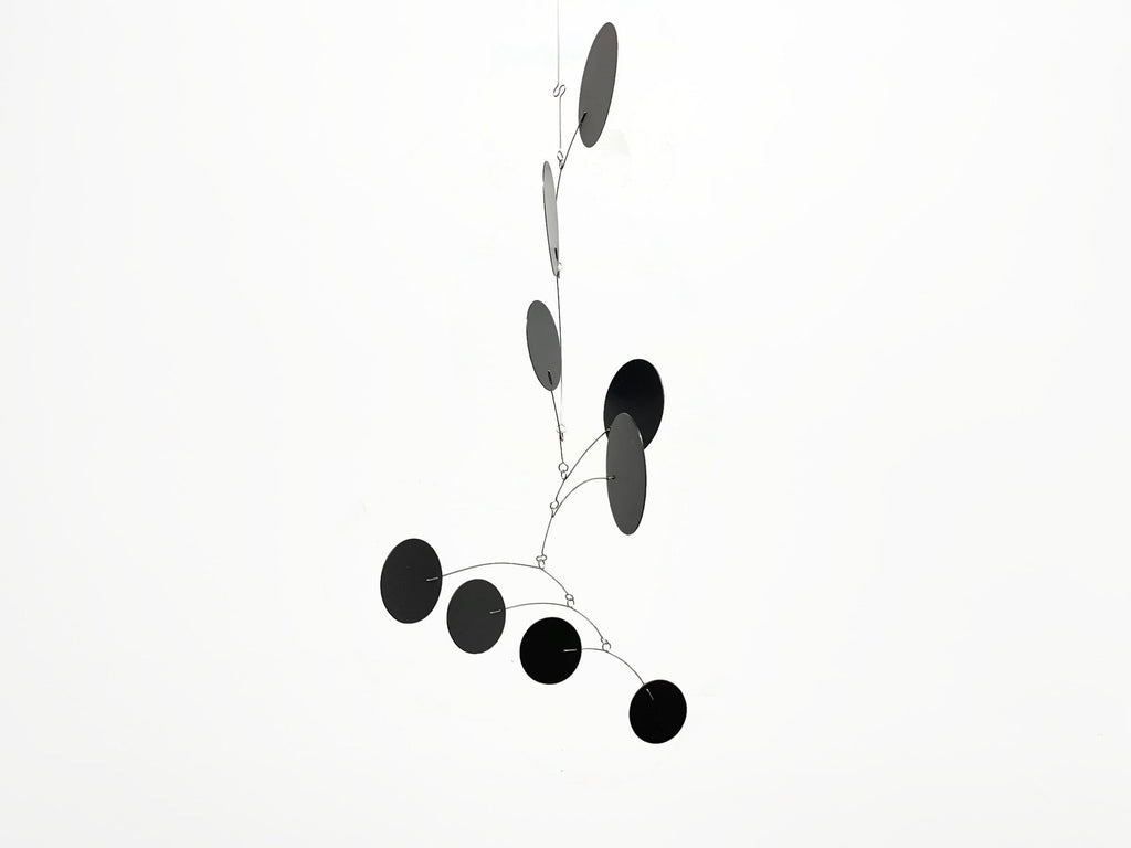Mobile Art Bubble Wave in Black Mid Century Modern