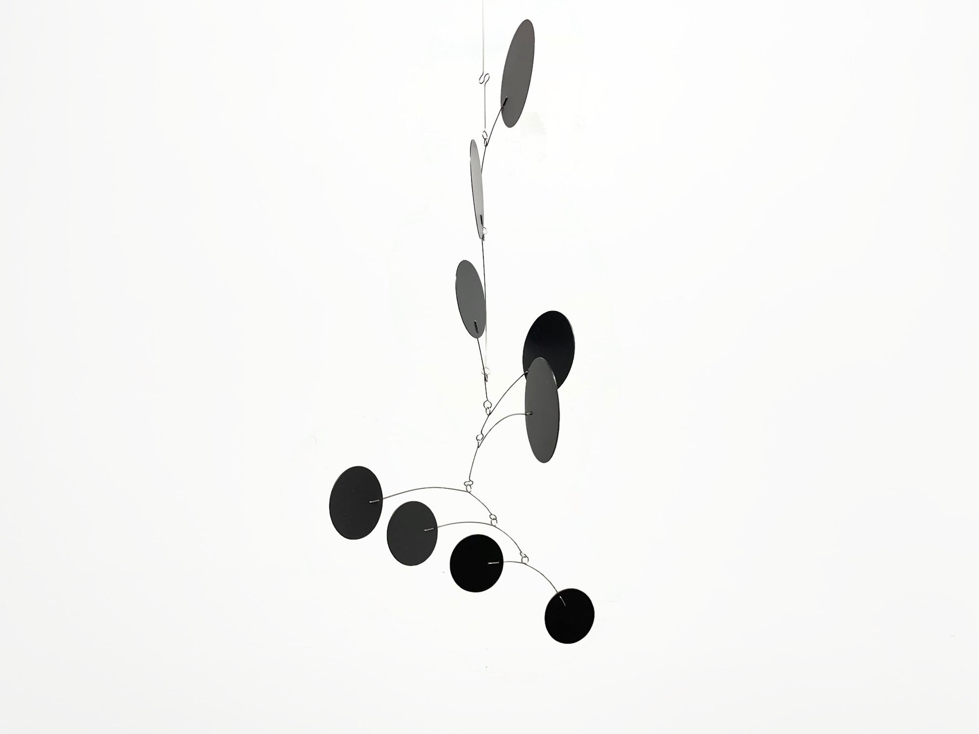 Mobile Art Bubble Wave in Black Mid Century Modern