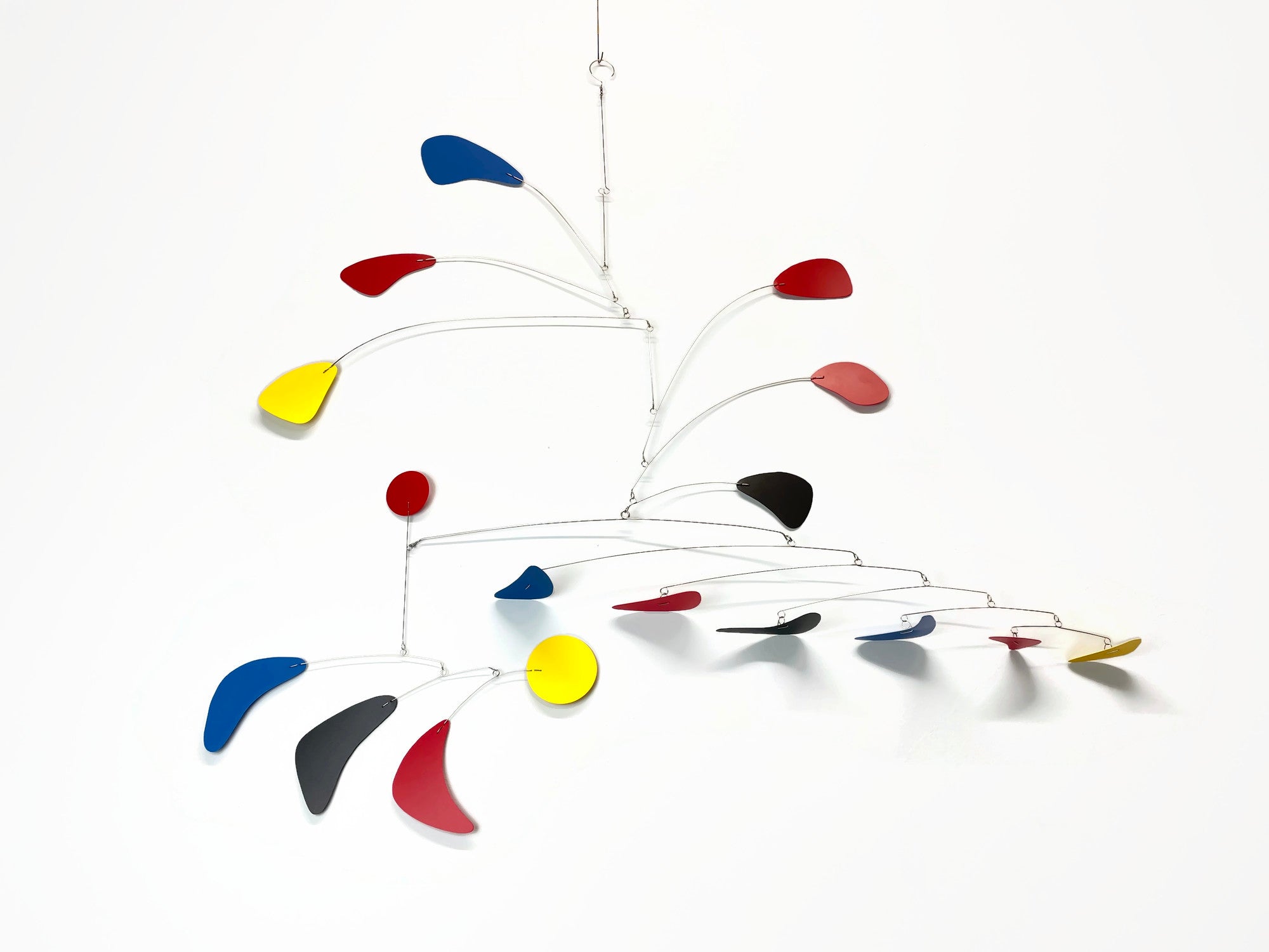 Mobile Large Mid Century Modern in Hudson's Bay 2 Style Kinetic Hanging Sculpture for your Business or Home in mid mod colors