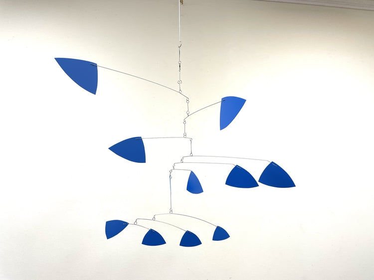 Sculpted Sails Kinetic Mobile – Modern Triangle Style Hanging Art for Office or Sunroom