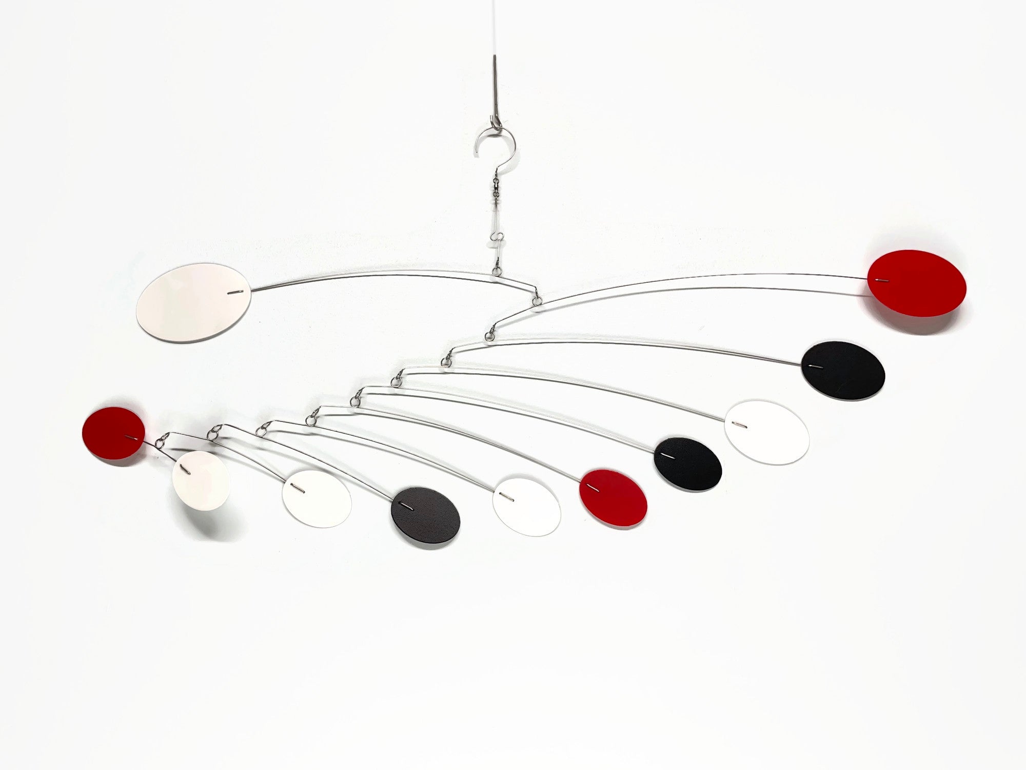 Art Mobile – Black, White & Red | Zen Style Hanging Sculpture