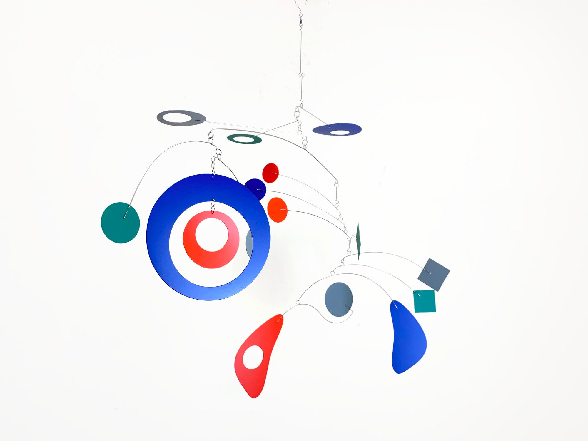 Hanging Mobile Art 30 x 26 in Space Style - Mobile for Nursery or Playroom