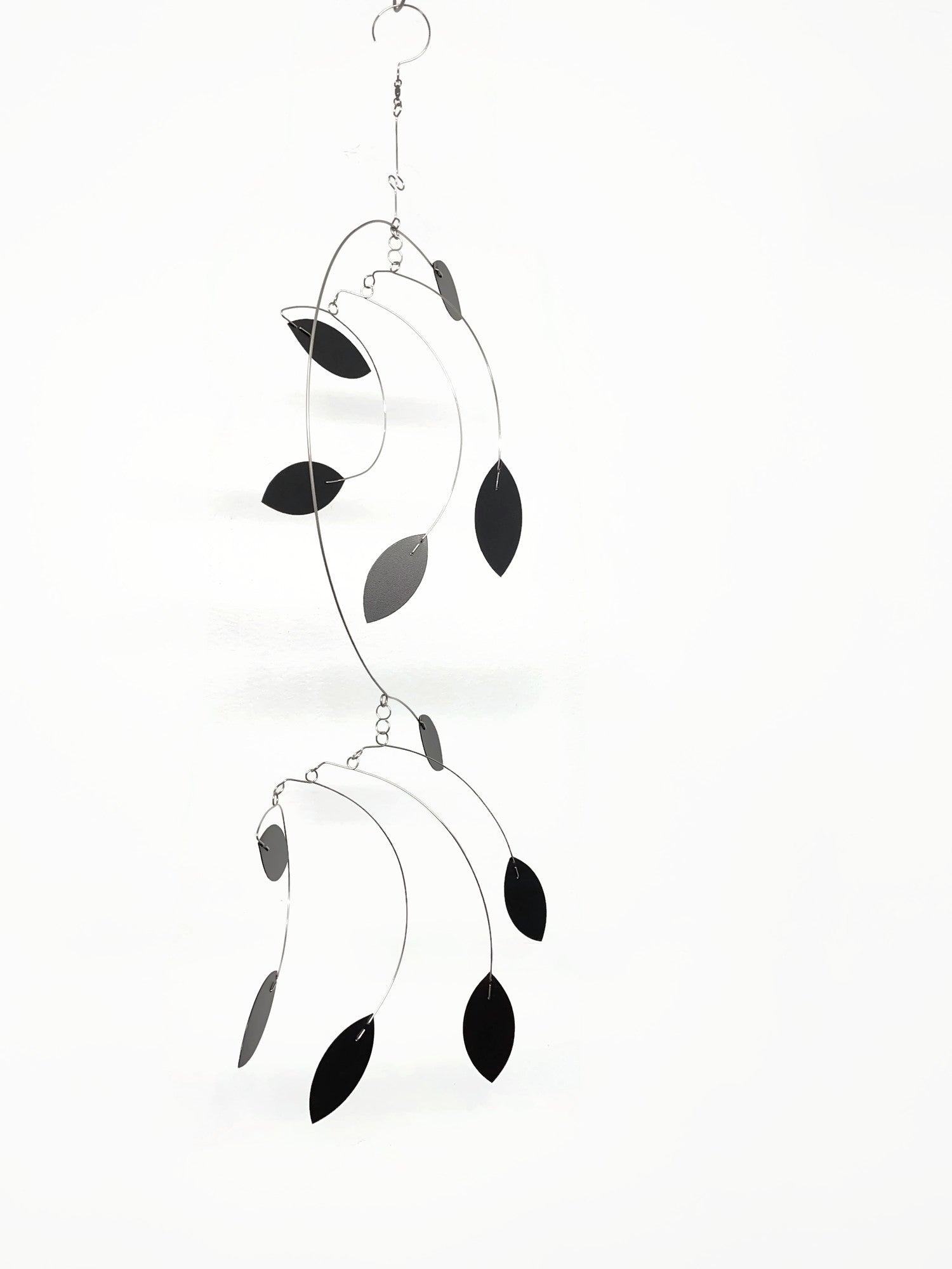 Mobile Art Dream Catcher Style in Black Kinetic Art Sculpture