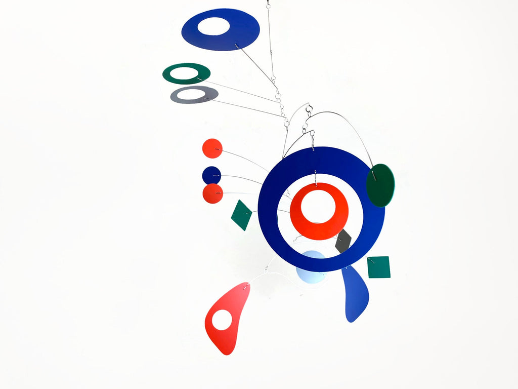 Hanging Mobile Art 30 x 26 in Space Style - Mobile for Nursery or Playroom