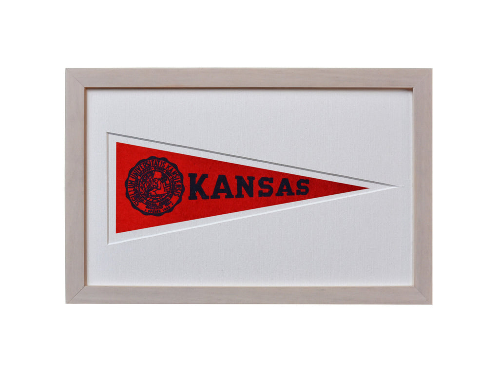 Vintage University of Kansas Hormel Pennant