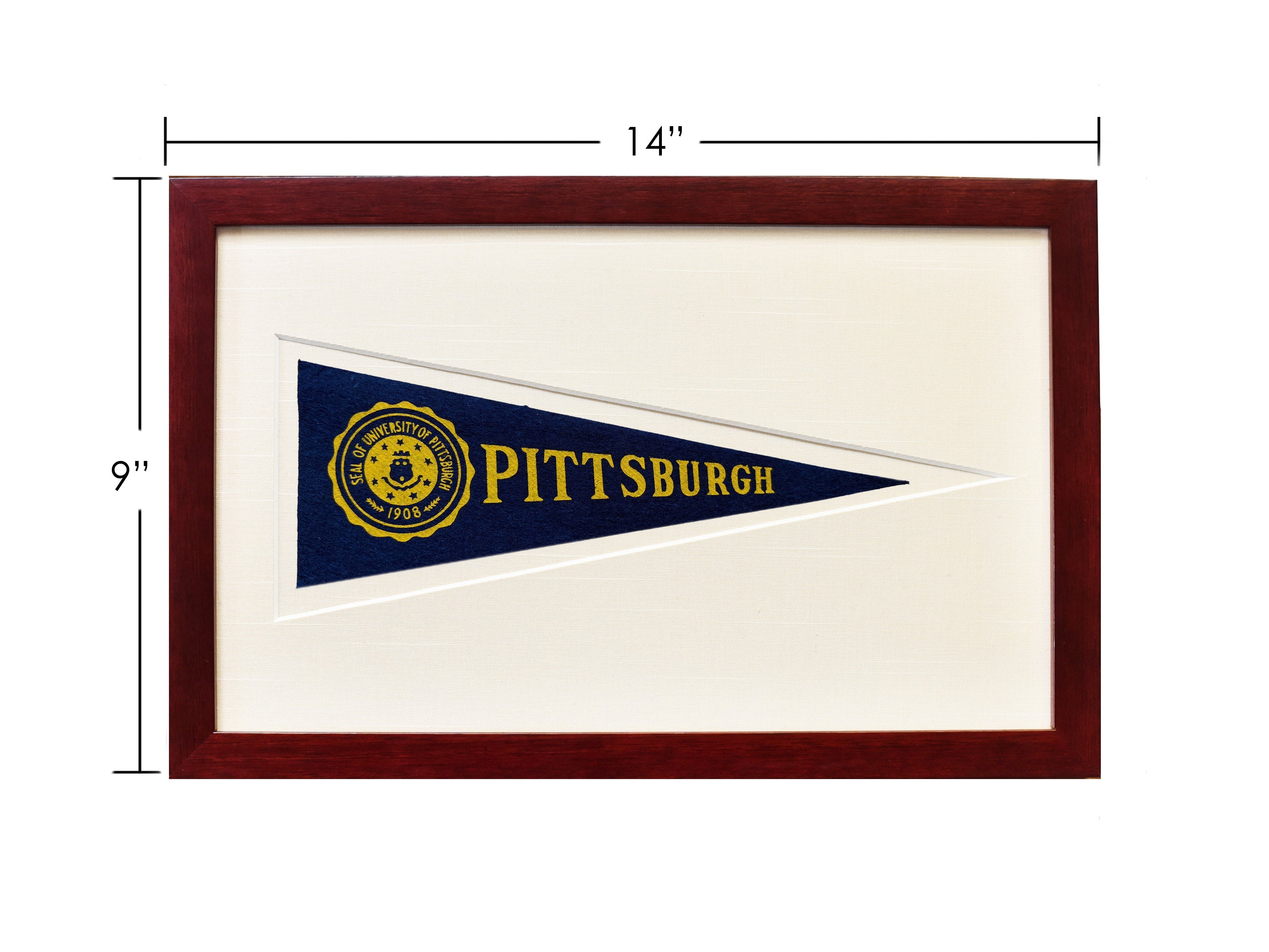 Vintage University of Pittsburgh Hormel Pennant