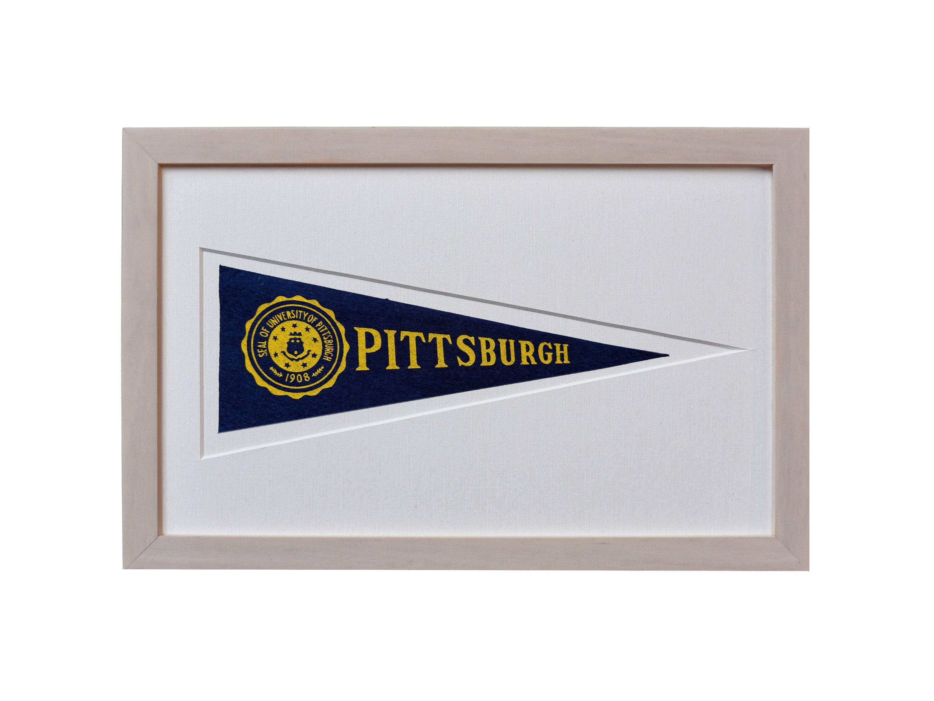 Vintage University of Pittsburgh Hormel Pennant