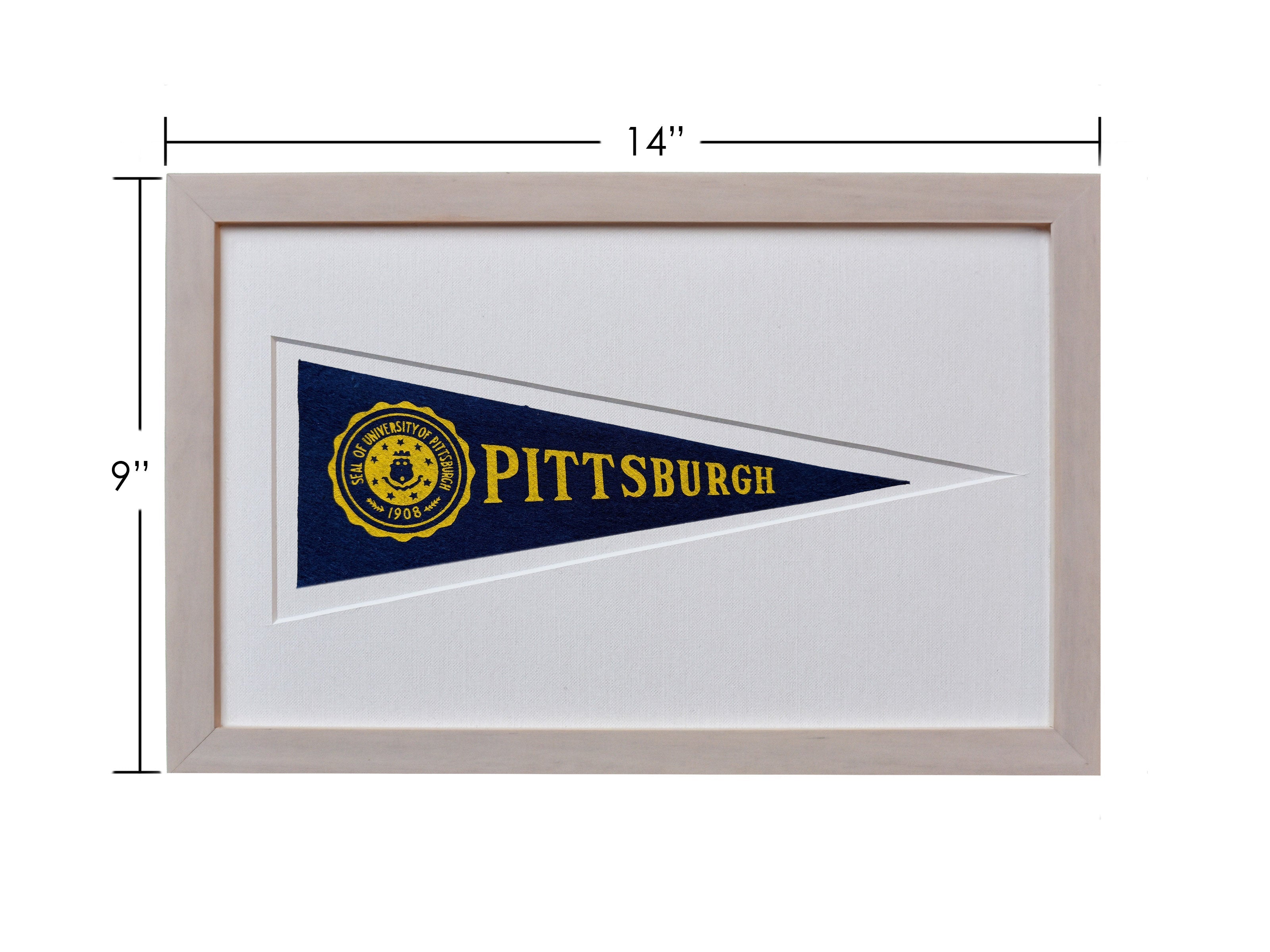 Vintage University of Pittsburgh Hormel Pennant
